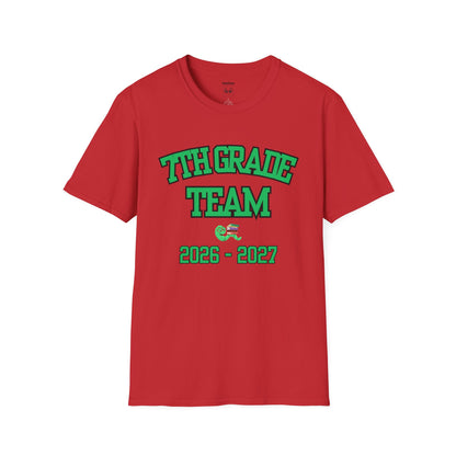 7th Grade Team 2026–2027 Green Tee