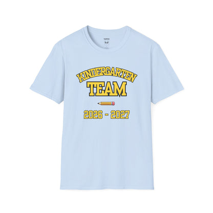Kindergarten Team 2026–2027 Yellow Tee