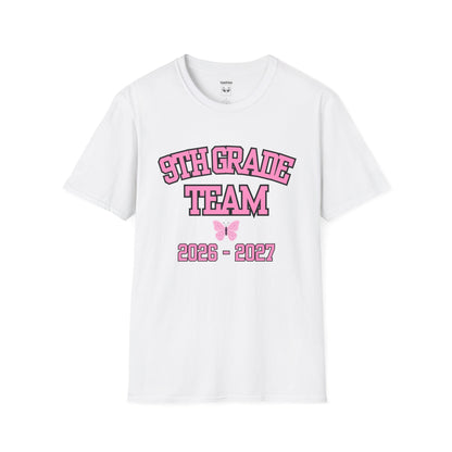 9th Grade Team 2026-2027 Pink Tee
