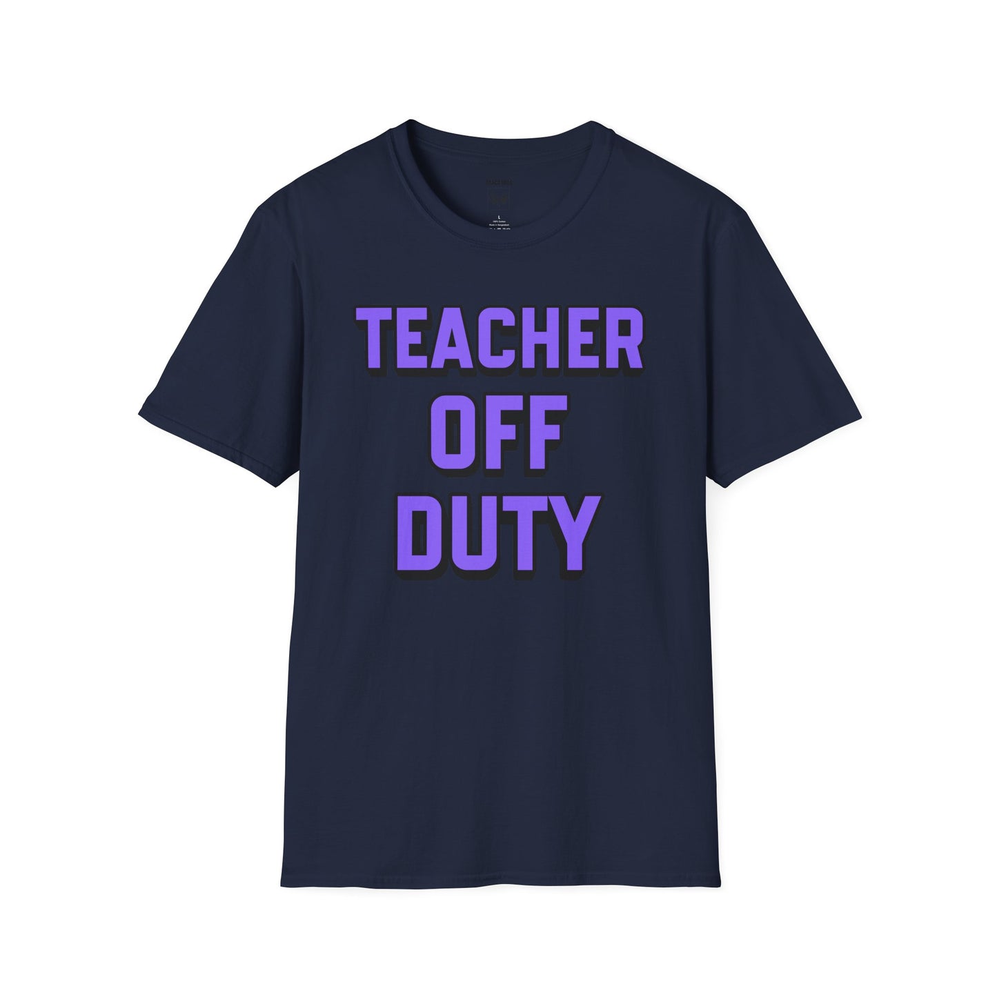 Teacher Off Duty Purple Tee