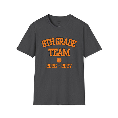 8th Grade Team 2026–2027 Orange Tee