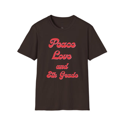 8th Grade Peace Love T-Shirt
