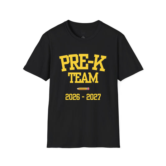 Pre-K Team 2026–2027 Yellow Tee
