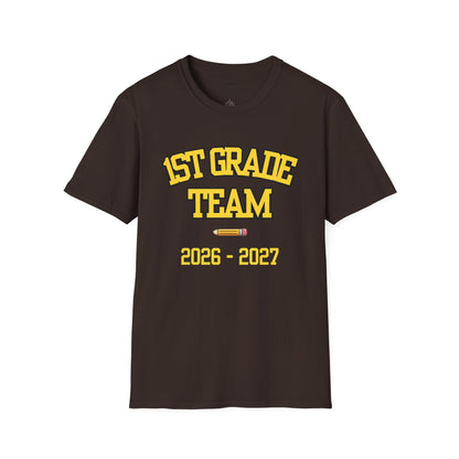 1st Grade Team  2026-2027 Yellow Tee