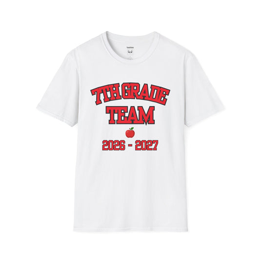 7th Grade Team 2026–2027 Red Tee