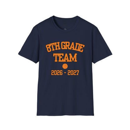 8th Grade Team 2026–2027 Orange Tee