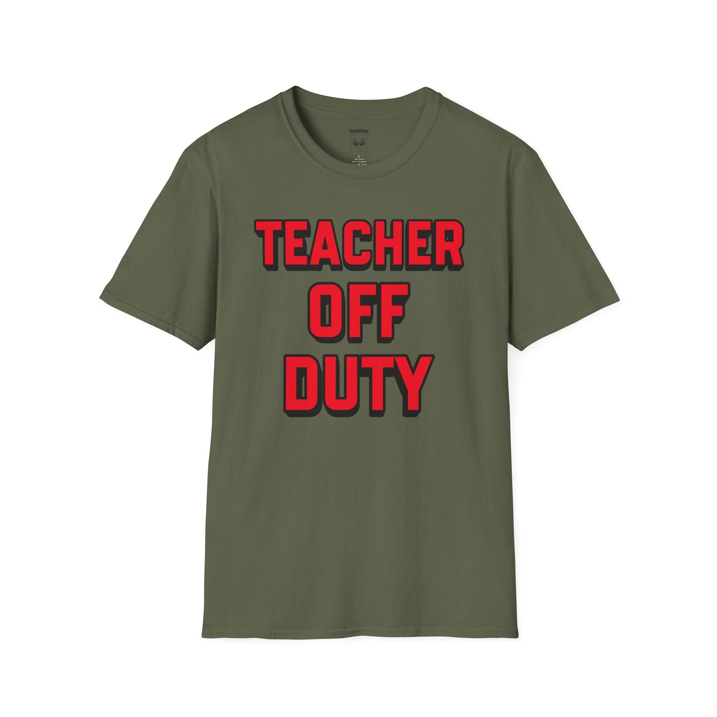 Teacher Off Duty Red Tee