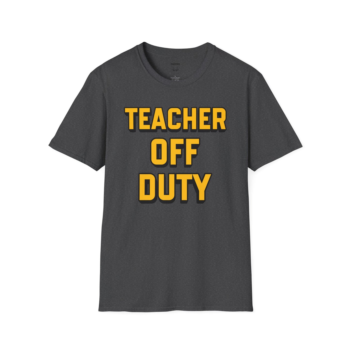 Teacher Off Duty Orange Tee