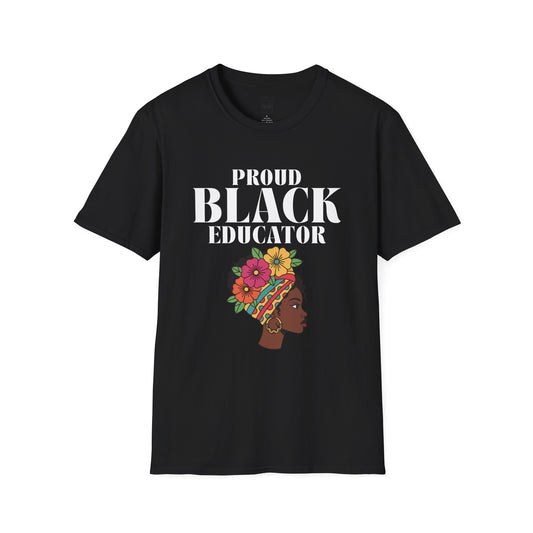 Proud Black Educator Dark Tee 1