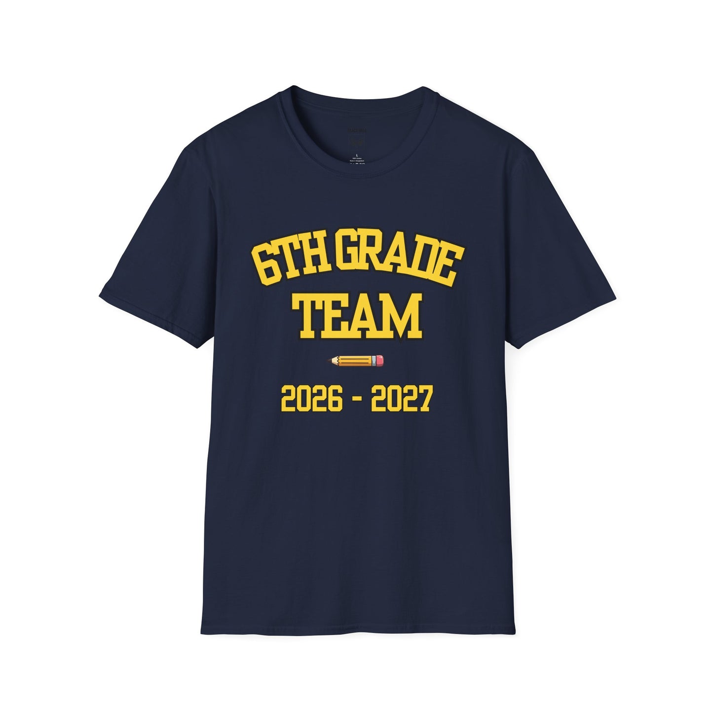 6th Grade Team 2026–2027 Yellow Tee