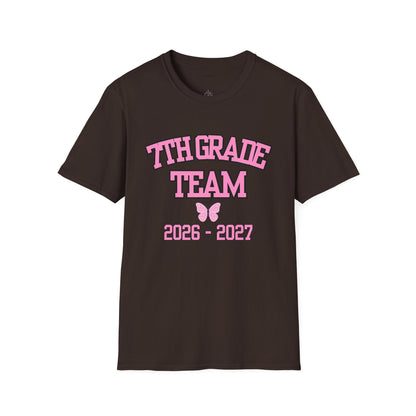 7th Grade Team 2026–2027 Pink Tee