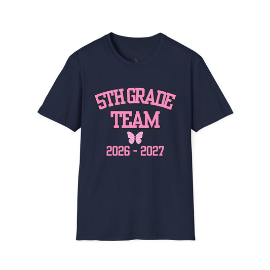 5th Grade Team 2026–2027 Pink Tee
