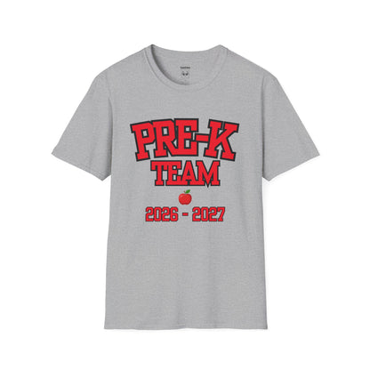 Pre-K Team 2026–2027 Red Tee
