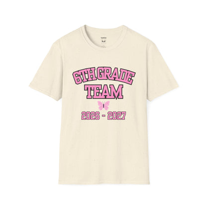 6th Grade Team 2026–2027 Pink Tee