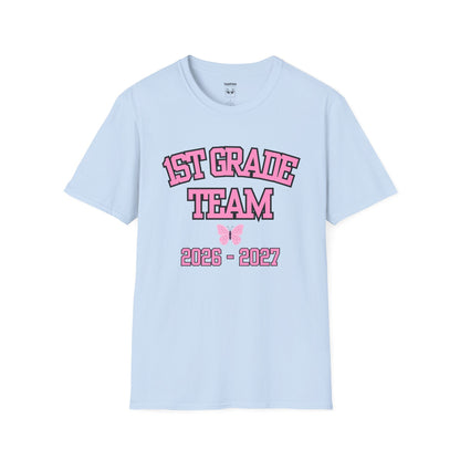 1st Grade Team 2026-2027 Pink Tee