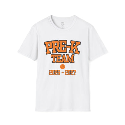 Pre-K Team 2026–2027 Orange Tee