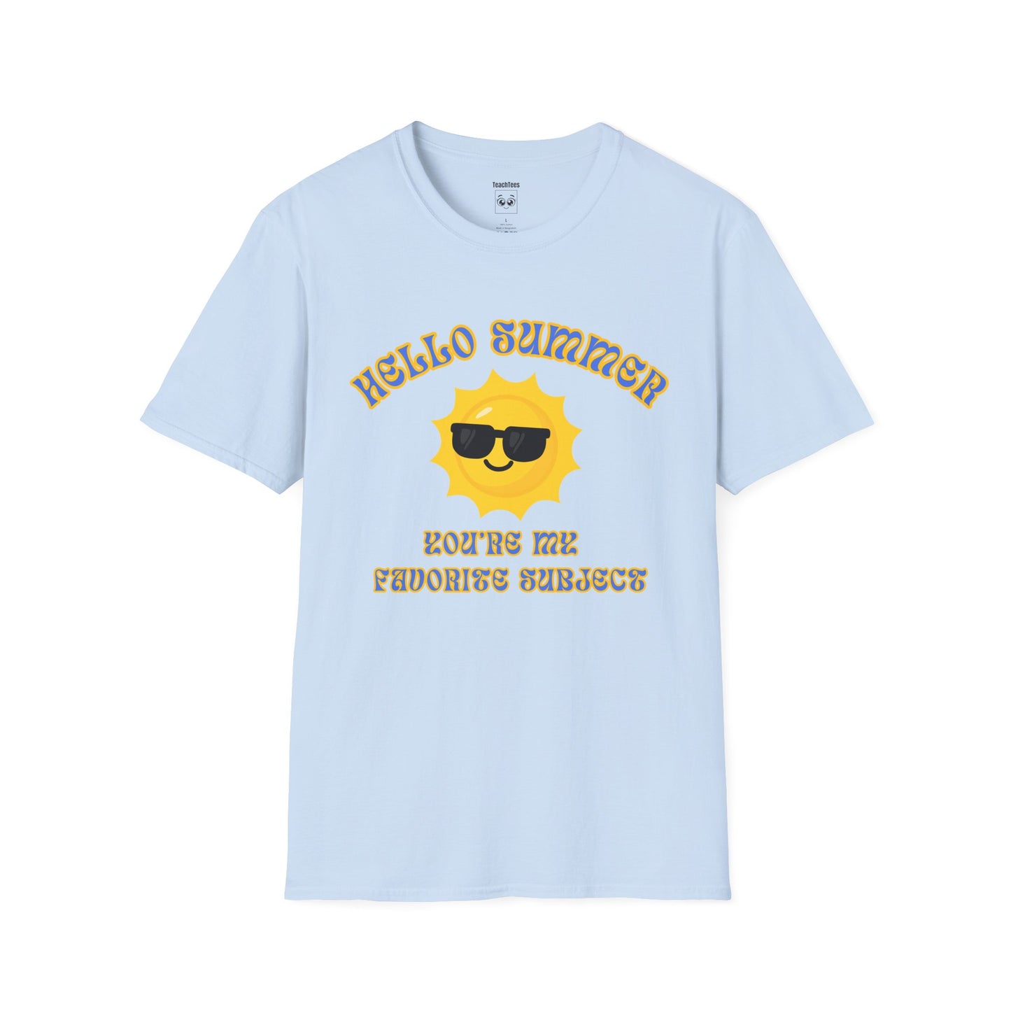 Hello Summer Blue Tee