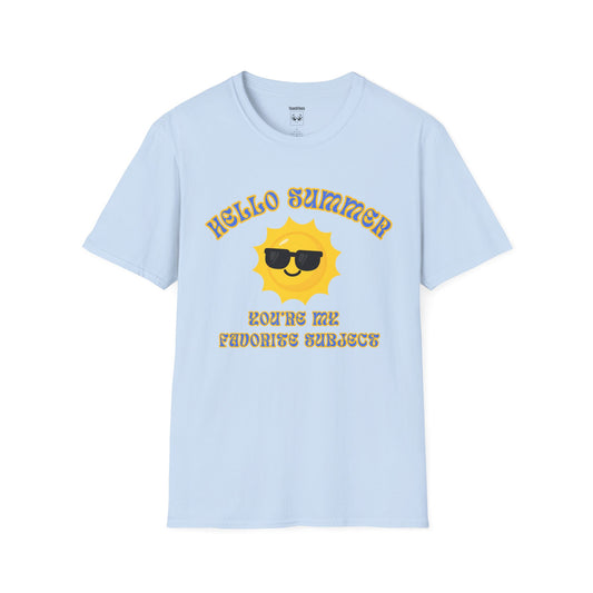 Hello Summer Blue Tee