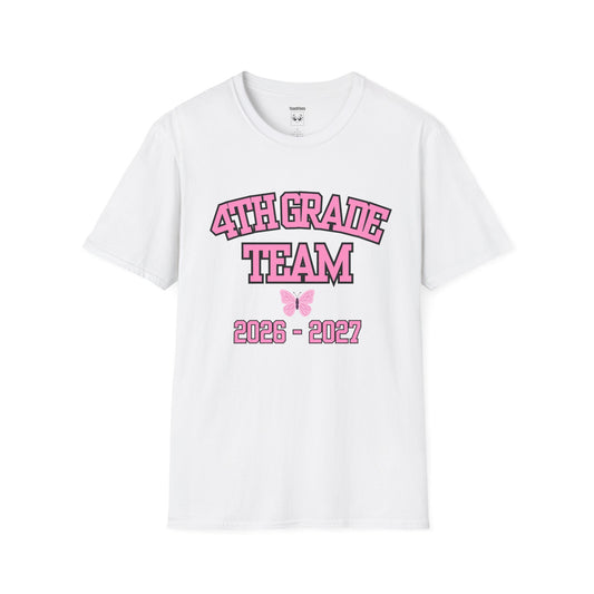 4th Grade Team 2026–2027 Pink Tee