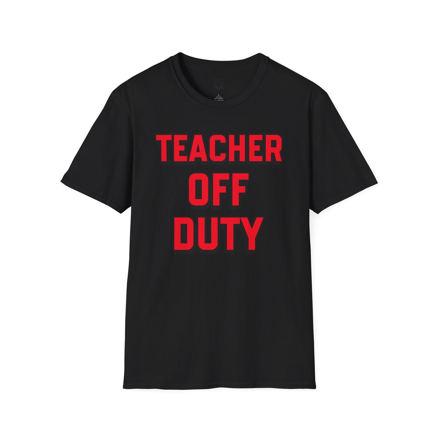 Teacher Off Duty Red Tee