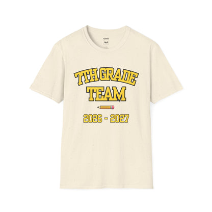 7th Grade Team 2026–2027 Yellow Tee