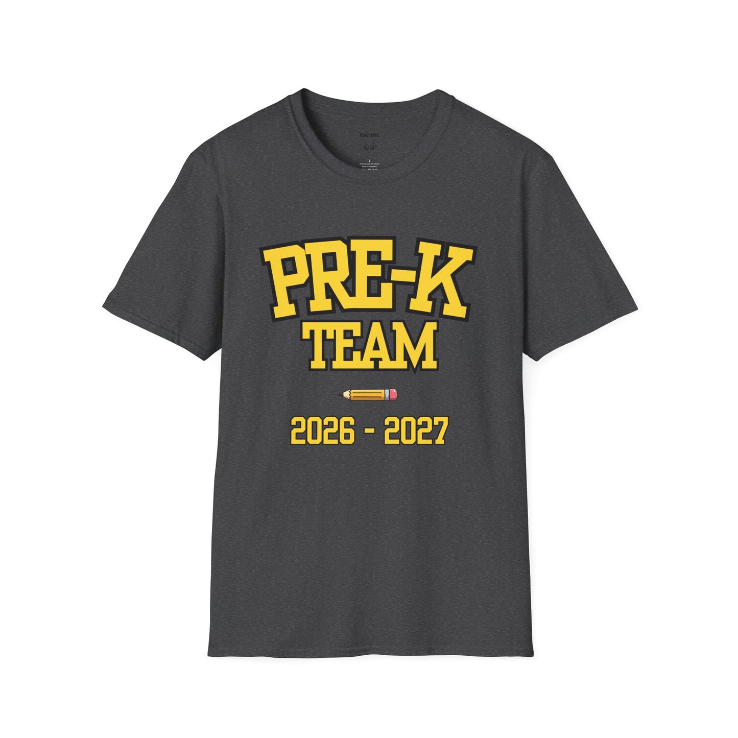 Pre-K Team 2026–2027 Yellow Tee