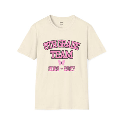 8th Grade Team 2026-2027 Pink Tee