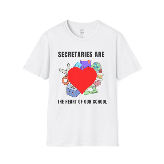 Secretary Appreciation Heart Tee