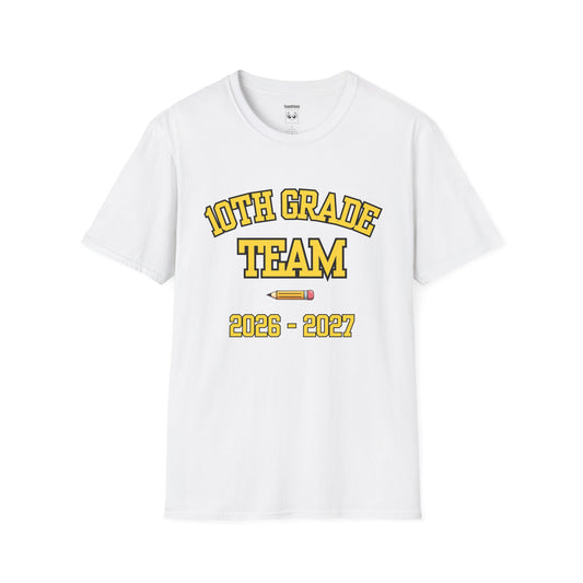 10th Grade Team 2026-2027 Yellow Tee