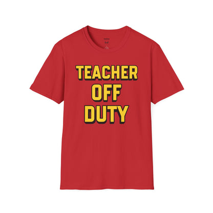 Teacher Off Duty Yellow Tee