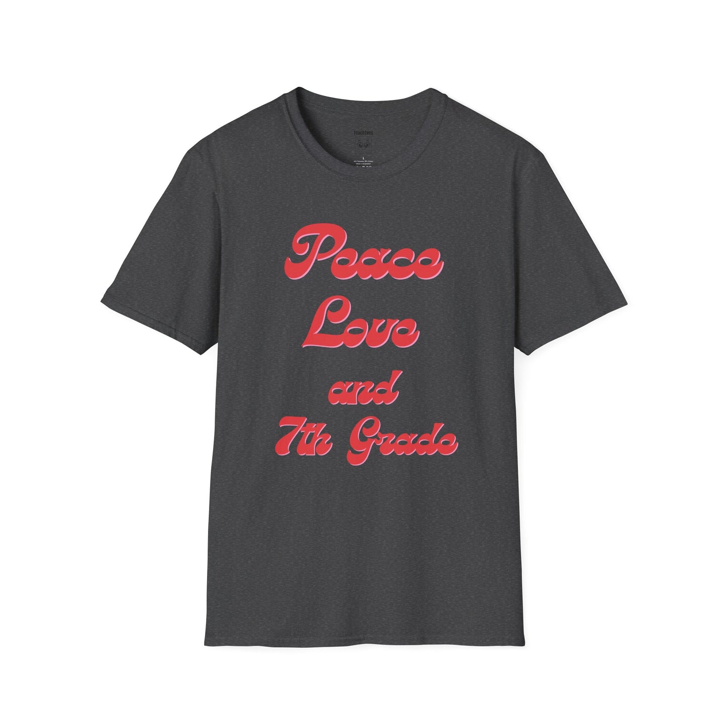 Peace Love and 7th Grade Tee