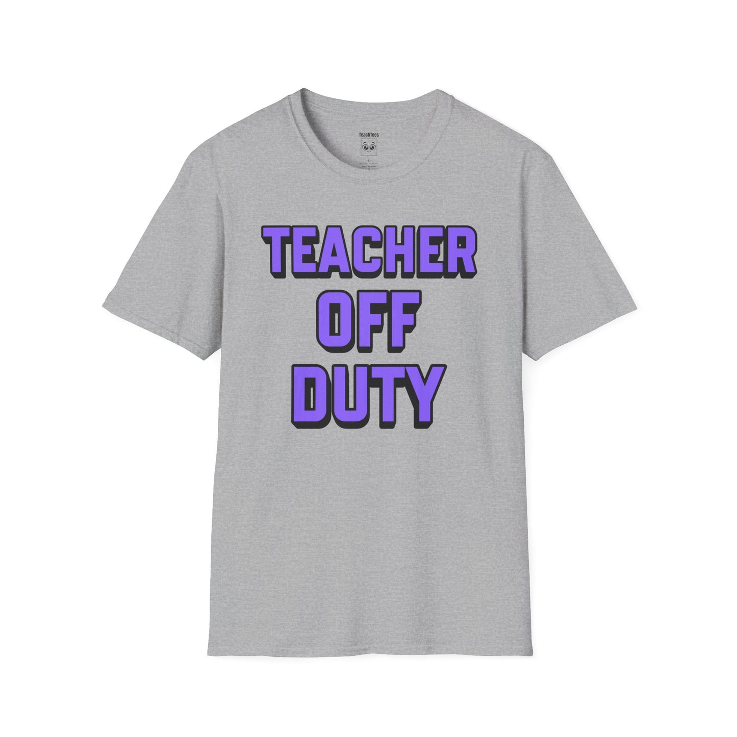 Teacher Off Duty Purple Tee