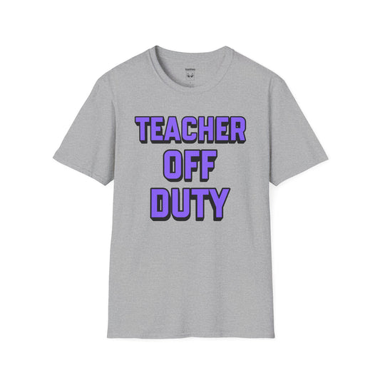 Teacher Off Duty Purple Tee