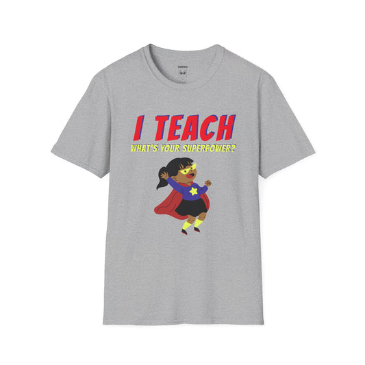 I Teach. What's Your Superpower? Black Hair Woman 2