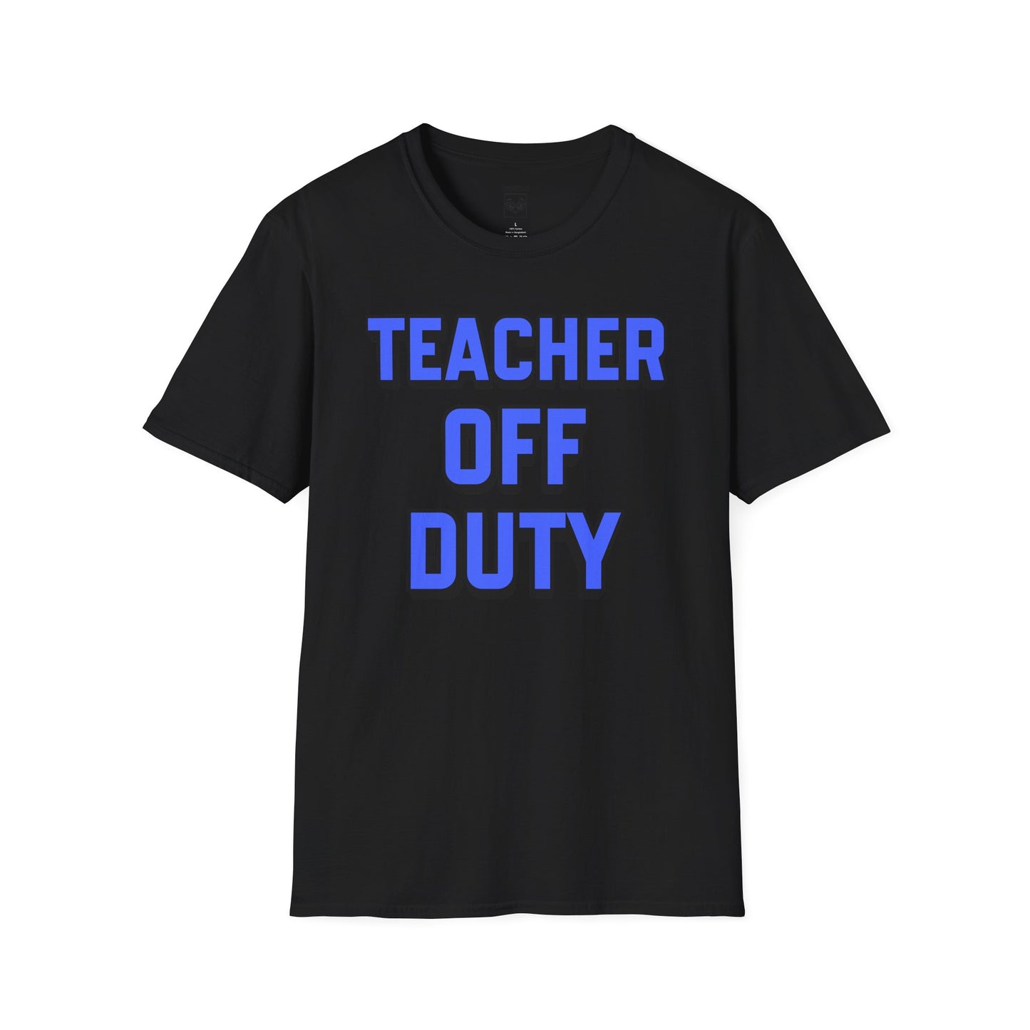 Teacher Off Duty Blue Tee