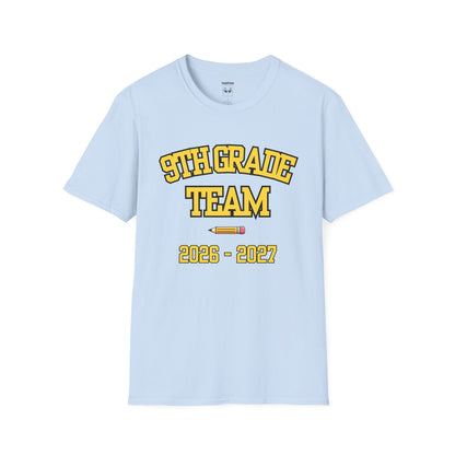 9th Grade Team 2026–2027 Yellow Tee