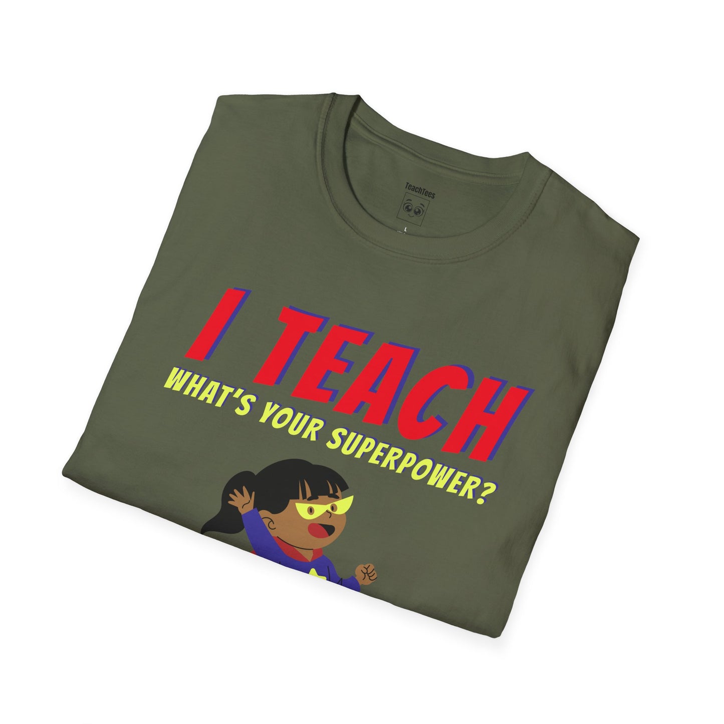 I Teach. What's Your Superpower? Black Hair Woman 2