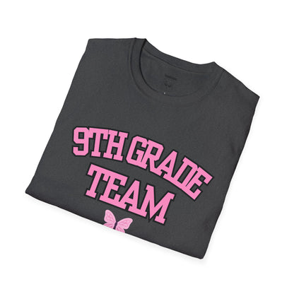 9th Grade Team 2026-2027 Pink Tee