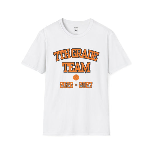 7th Grade Team 2026–2027 Orange Tee
