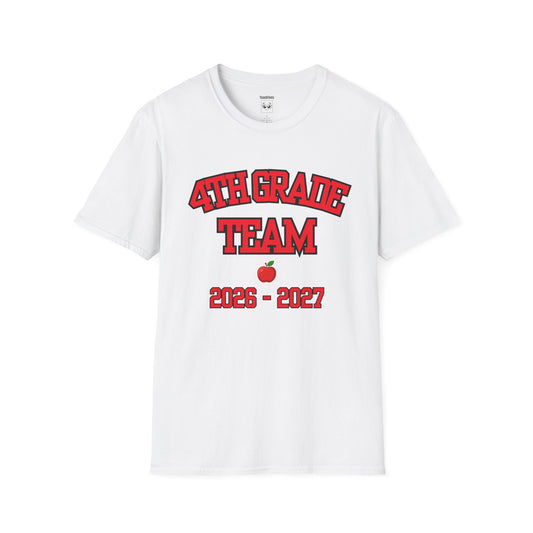 4th Grade Team 2026–2027 Red Tee