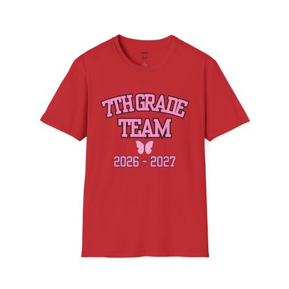 7th Grade Team 2026–2027 Pink Tee