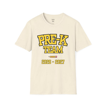 Pre-K Team 2026–2027 Yellow Tee