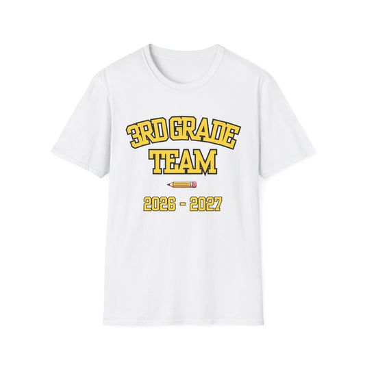 3rd Grade Team 2026–2027 Yellow Tee