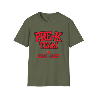 Pre-K Team 2026–2027 Red Tee