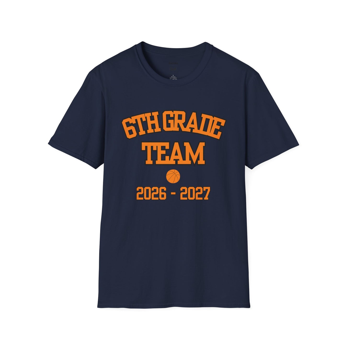 6th Grade Team 2026–2027 Orange Tee