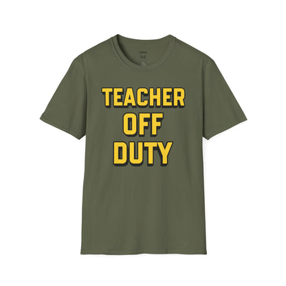 Teacher Off Duty Yellow Tee