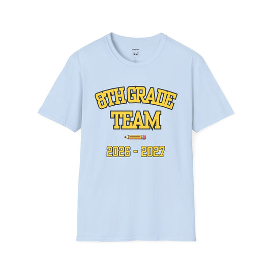 8th Grade Team 2026–2027 Yellow Tee