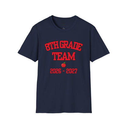 8th Grade Team 2026–2027 Red Tee