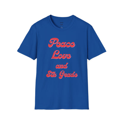 8th Grade Peace Love T-Shirt