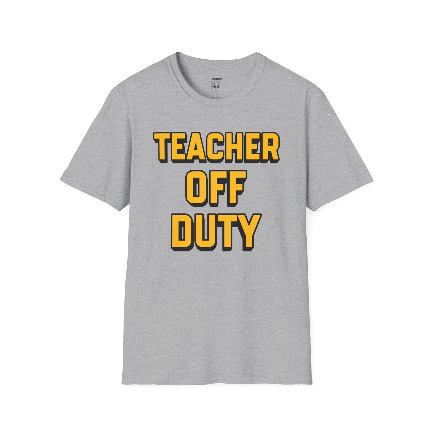 Teacher Off Duty Orange Tee